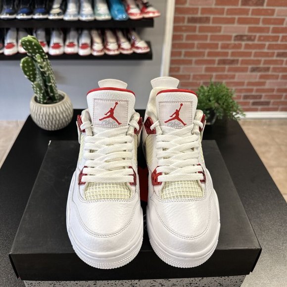 AUTHENTIC 408452 112 Air Jordan 4 Metallic Red GS main image 4